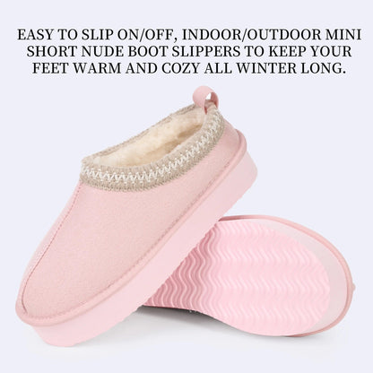 Unisex Soft Slippers Suede Indoor Comfort Anti Slip House Shoes