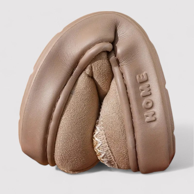 Unisex Soft Slippers Suede Indoor Comfort Anti Slip House Shoes