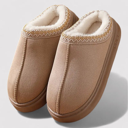 Unisex Soft Slippers Suede Indoor Comfort Anti Slip House Shoes