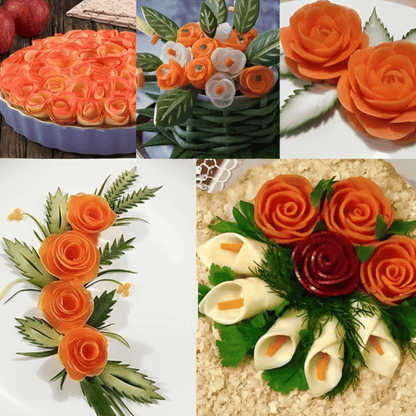 Vegetable Spiral Flower Cutter Creative Garnishing Kitchen Tool