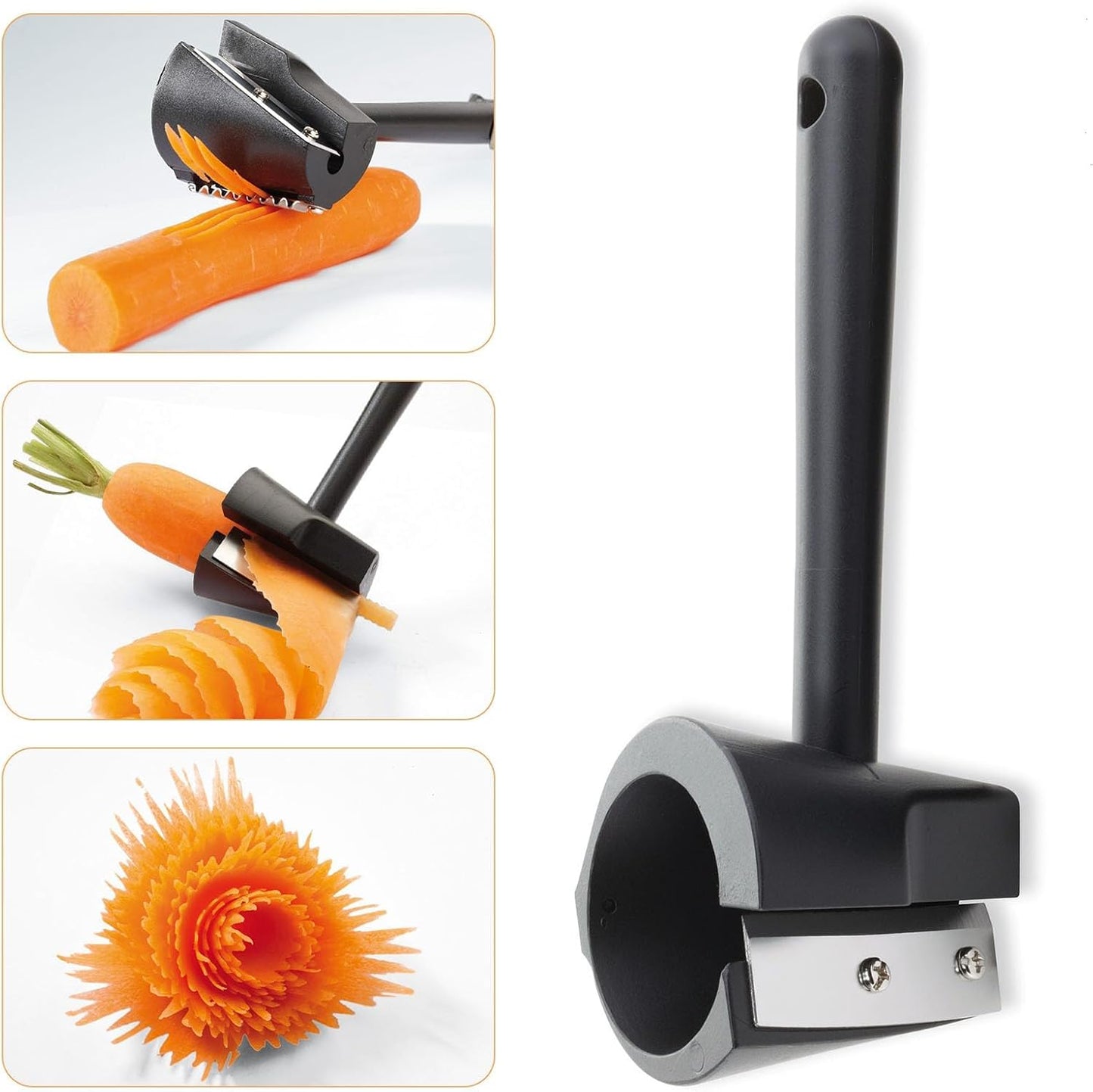 Vegetable Spiral Flower Cutter Creative Garnishing Kitchen Tool