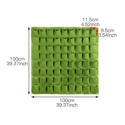 Vertical Garden Hanging Planter Storage Organizer Outdoor Wall Bag