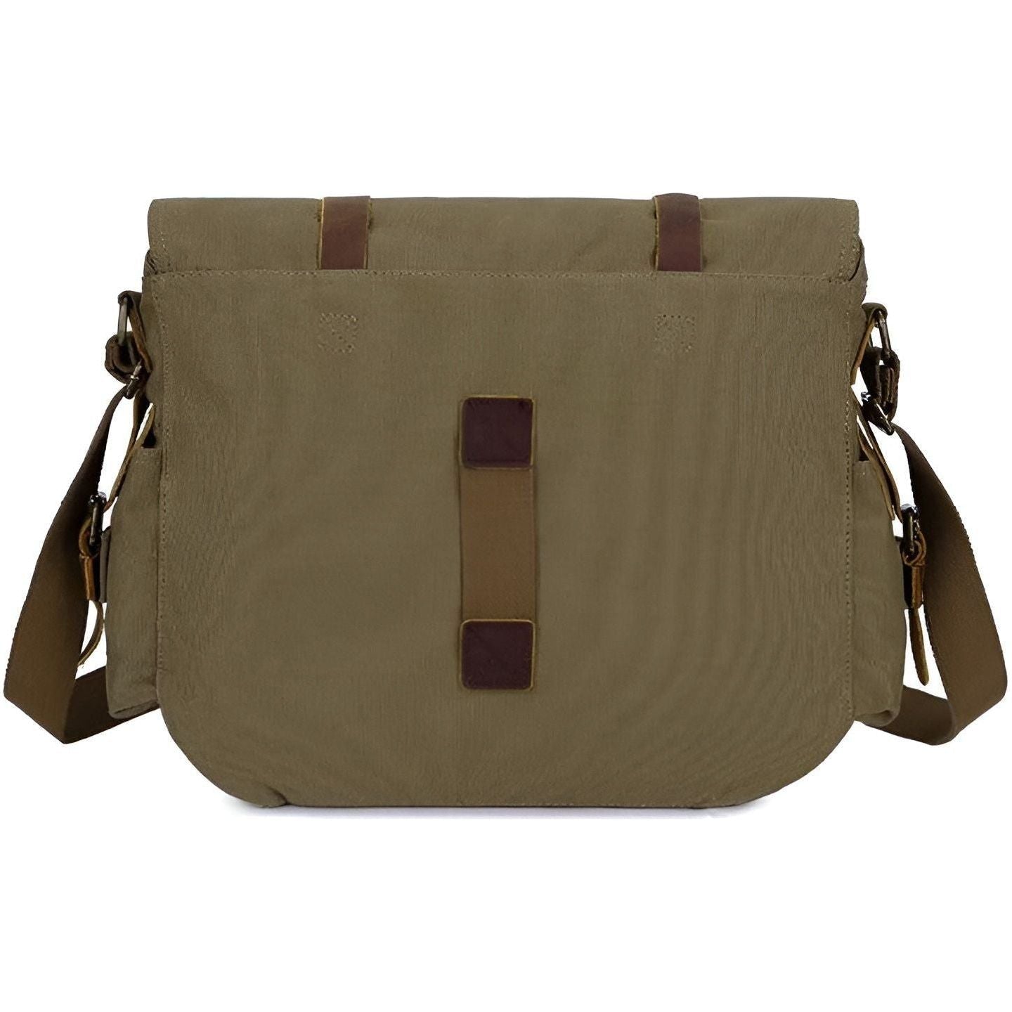 Vexopia – Men’s Vintage Canvas Messenger Bag with PU Leather Accents