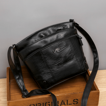 Vexopia – Vintage PU Leather Shoulder Bag with Adjustable Strap