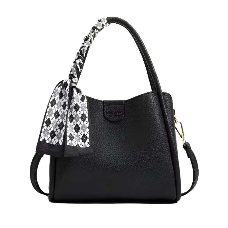 Vexopia - Women’s Lychee Texture PU Leather Crossbody Handbag