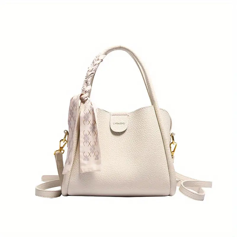 Vexopia - Women’s Lychee Texture PU Leather Crossbody Handbag