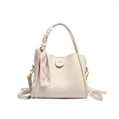 Vexopia - Women’s Lychee Texture PU Leather Crossbody Handbag