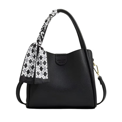 Vexopia - Women’s Lychee Texture PU Leather Crossbody Handbag