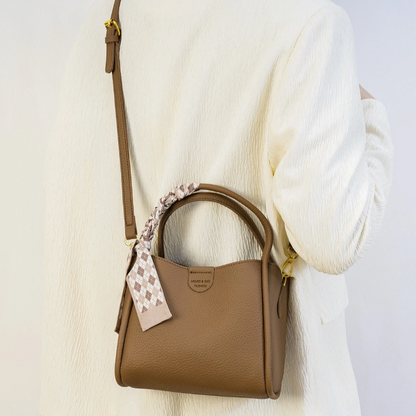 Vexopia - Women’s Lychee Texture PU Leather Crossbody Handbag