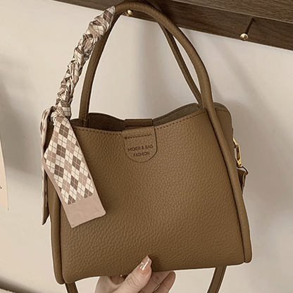 Vexopia - Women’s Lychee Texture PU Leather Crossbody Handbag