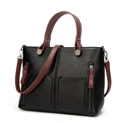 Vexopia - Women’s Vintage PU Leather Shoulder Bag with Adjustable Crossbody Strap