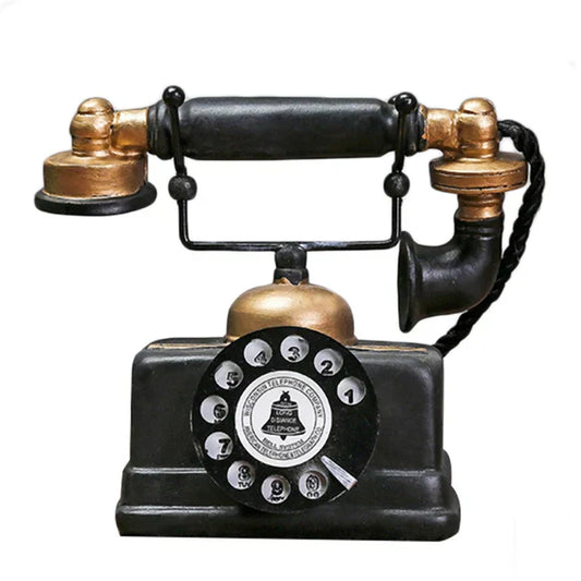 Vintage Antique Telephone Decor Retro Home Ornament