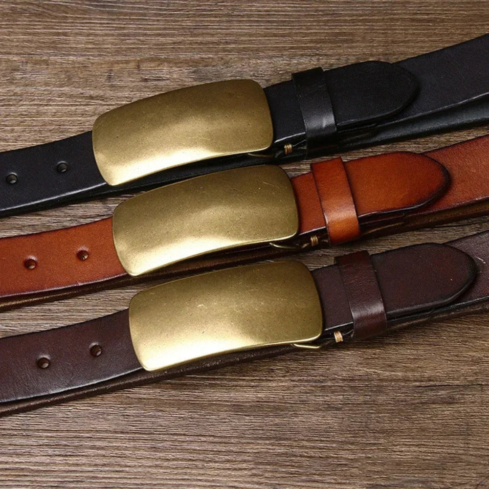 Vintage Leather Belt Genuine Full Grain Leather Strap