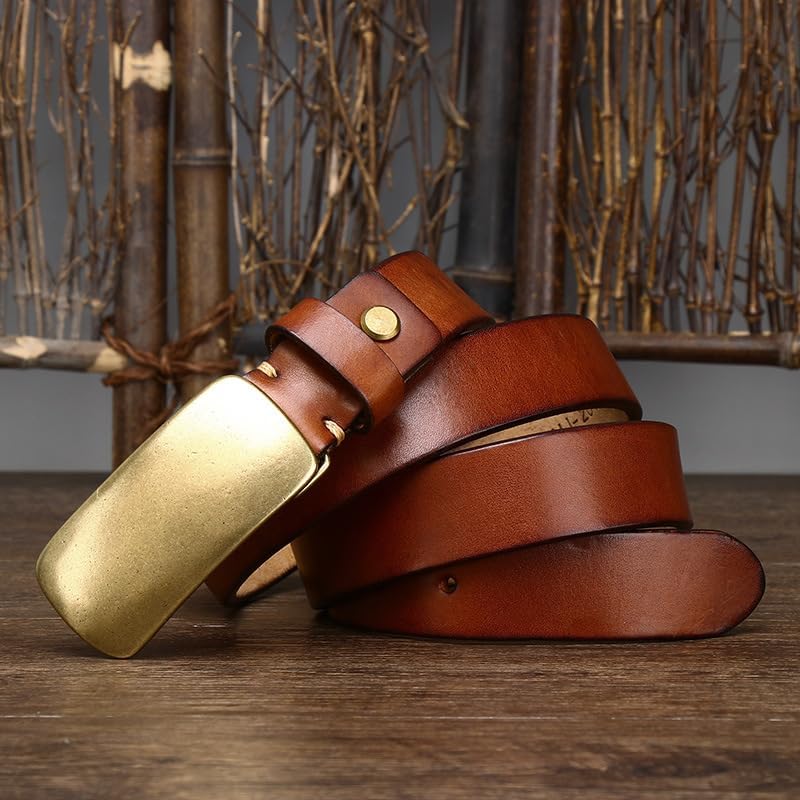 Vintage Leather Belt Genuine Full Grain Leather Strap