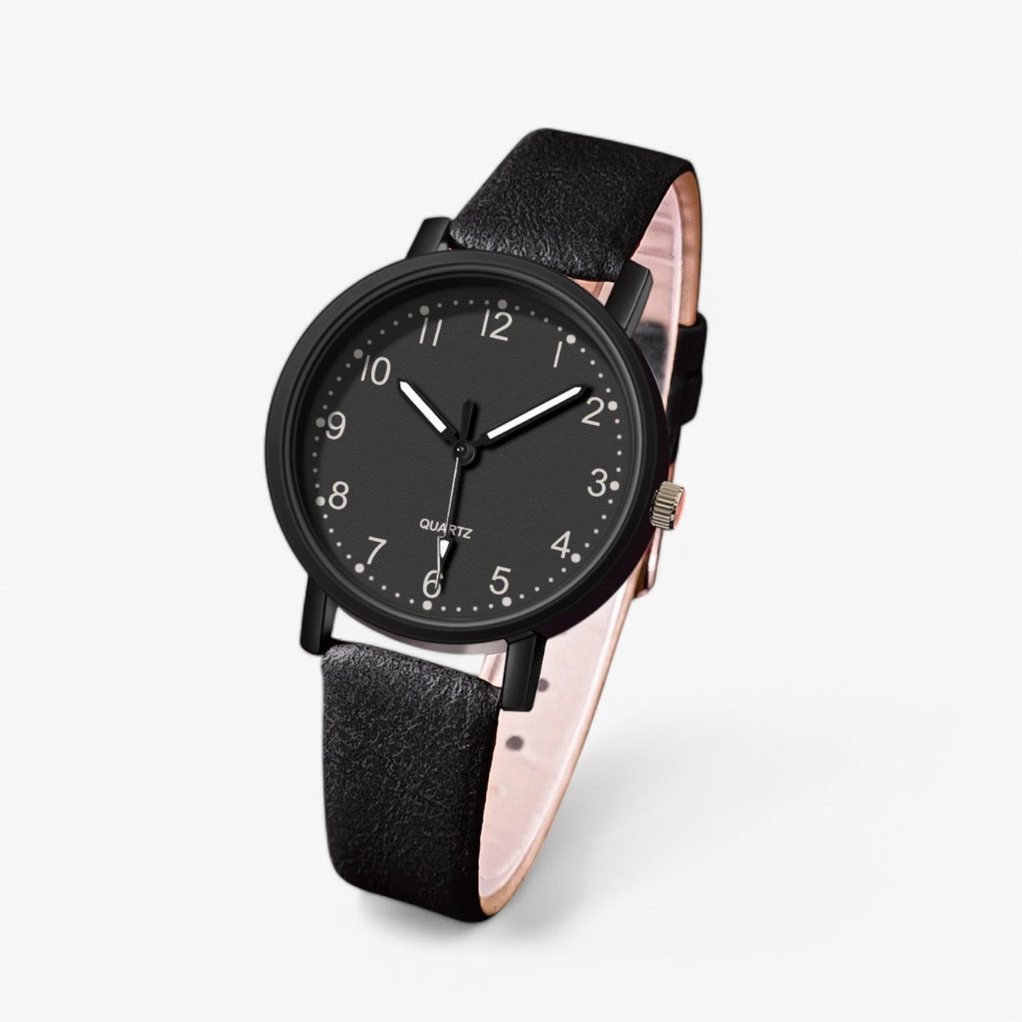 Vintage Leather Strap Women's Quartz Watch