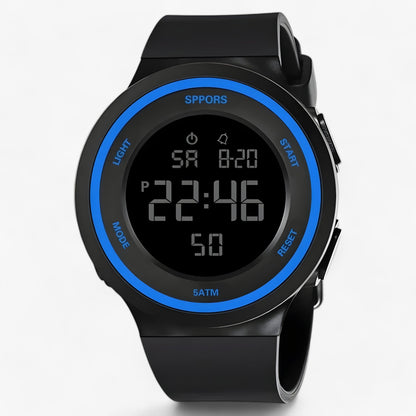 Waterproof LED Sports Watch with Alarm Function