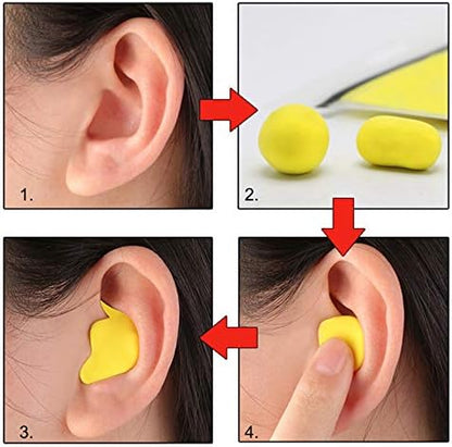 Waterproof Noise Reducing Ear Plugs for Sleep Swimming Travel