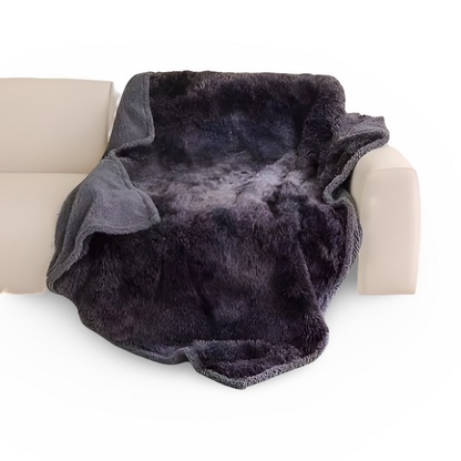 Waterproof Plush Throw Blanket Soft Microfiber Cozy Sofa Blanket
