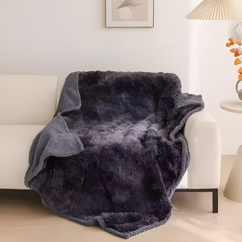 Waterproof Plush Throw Blanket Soft Microfiber Cozy Sofa Blanket