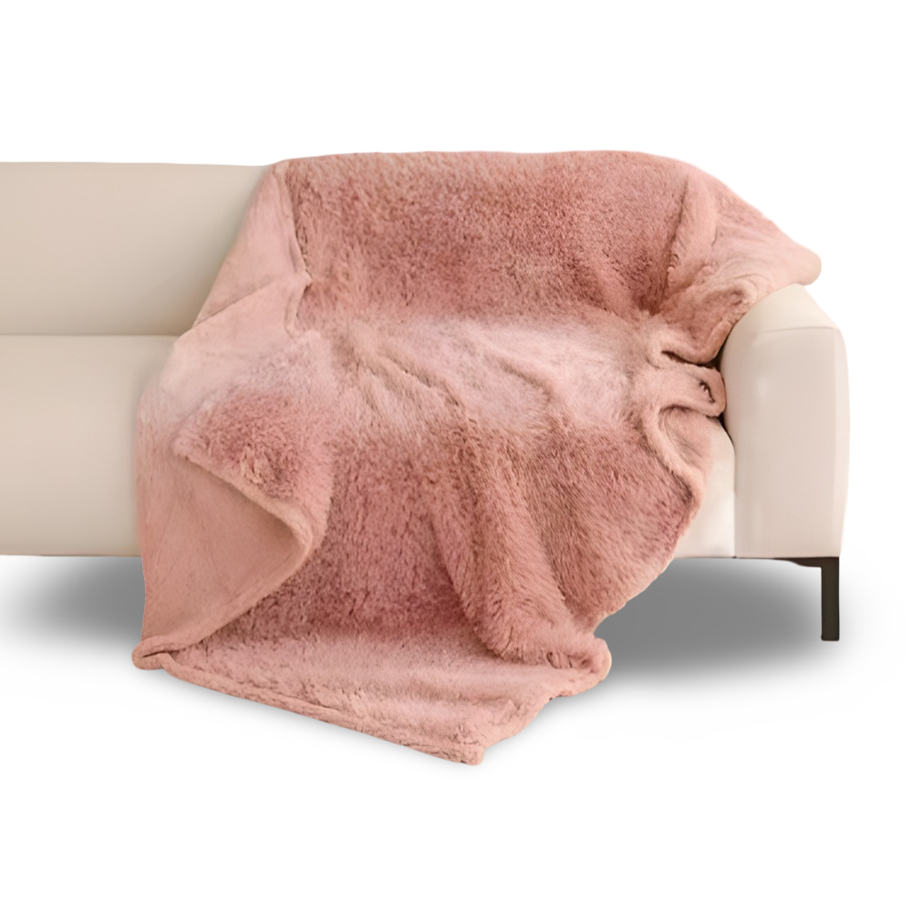 Waterproof Plush Throw Blanket Soft Microfiber Cozy Sofa Blanket