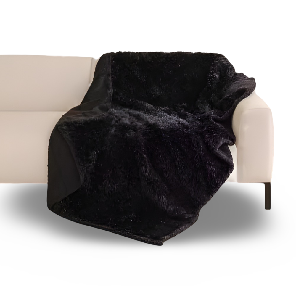 Waterproof Plush Throw Blanket Soft Microfiber Cozy Sofa Blanket