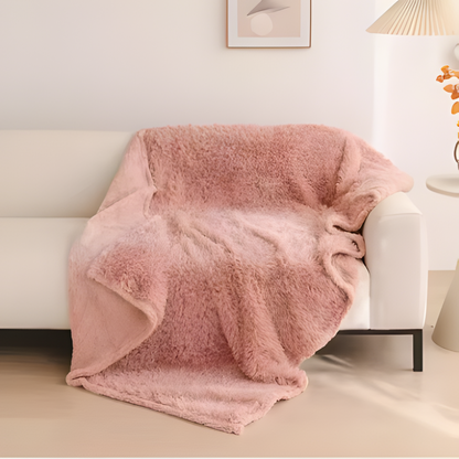 Waterproof Plush Throw Blanket Soft Microfiber Cozy Sofa Blanket