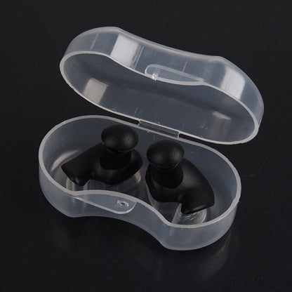 Waterproof Silicone Swimming Earplugs with Storage Case