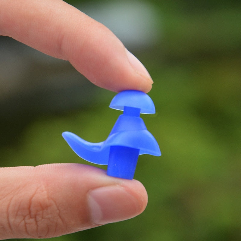 Waterproof Silicone Swimming Earplugs with Storage Case