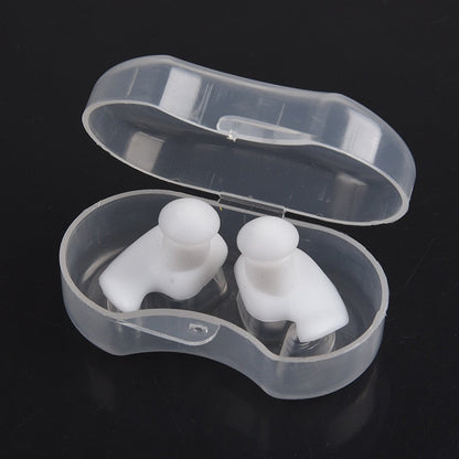 Waterproof Silicone Swimming Earplugs with Storage Case