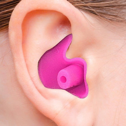 Waterproof Silicone Swimming Earplugs with Storage Case