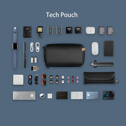 Waterproof Tech Organizer Pouch Cable Storage Travel Bag