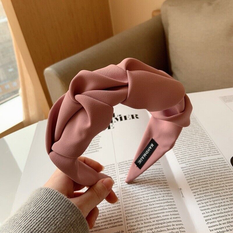 Wide Knotted Headband Womens Soft Fashion Hair Accessory