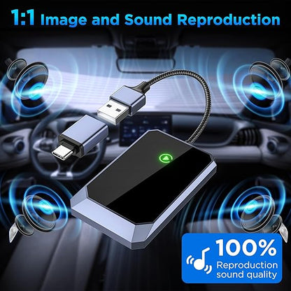 Wireless CarPlay Adapter Plug and Play iPhone Connectivity for Cars