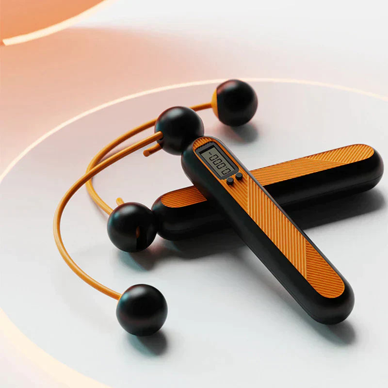 Wireless Jump Rope Smart Fitness Trainer with Counter for Home and Gym Workouts