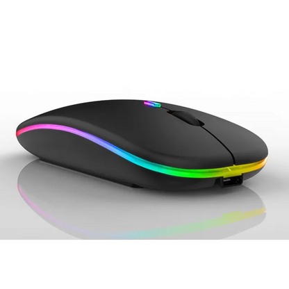 Wireless Rechargeable Mouse LED Bluetooth Computer Mouse