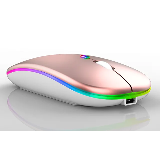 Wireless Rechargeable Mouse LED Bluetooth Computer Mouse