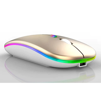 Wireless Rechargeable Mouse LED Bluetooth Computer Mouse