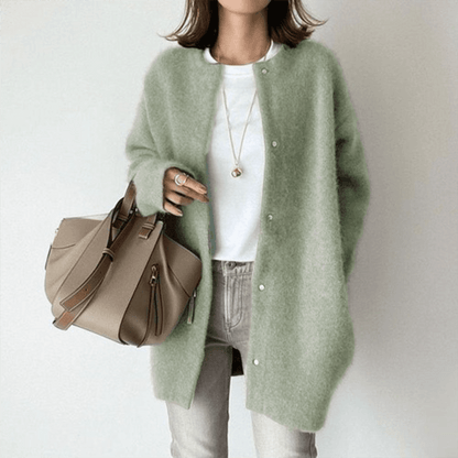 Women Cotton Cardigan Soft Elegant Knit Sweater Casual Layering