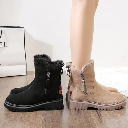 Women Winter Boots Fur Lined Warm Comfortable Snow Boots