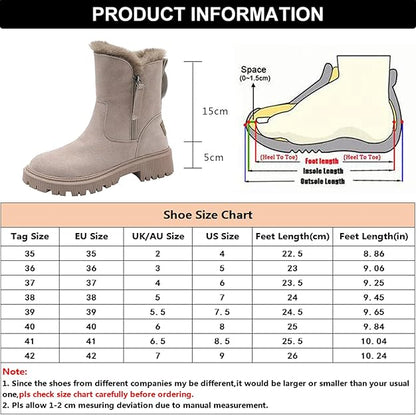 Women Winter Boots Fur Lined Warm Comfortable Snow Boots