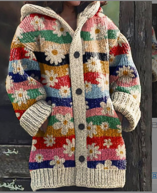 Womens Cozy Cardigan Sweater Casual Loose Knit Warm Outfit Layer