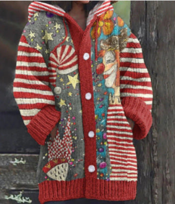 Womens Cozy Cardigan Sweater Casual Loose Knit Warm Outfit Layer