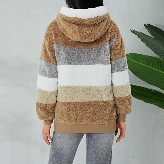 Women's Fluffy Teddy Fleece Jacket Zippered Cozy Vest