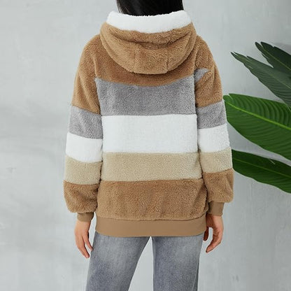 Women's Fluffy Teddy Fleece Jacket Zippered Cozy Vest