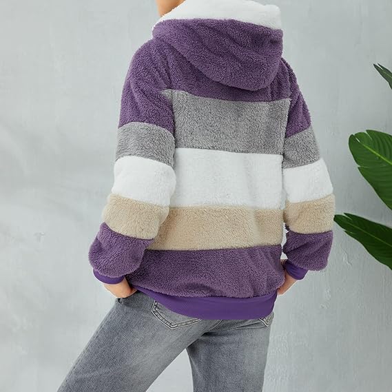 Women's Fluffy Teddy Fleece Jacket Zippered Cozy Vest