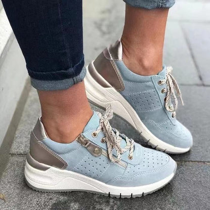 Women's Orthopedic Walking Shoes Breathable Comfort Zip Sneakers