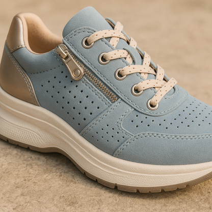 Women's Orthopedic Walking Shoes Breathable Comfort Zip Sneakers