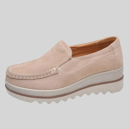 Women's Platform Slip On Shoes Comfortable Casual Loafers