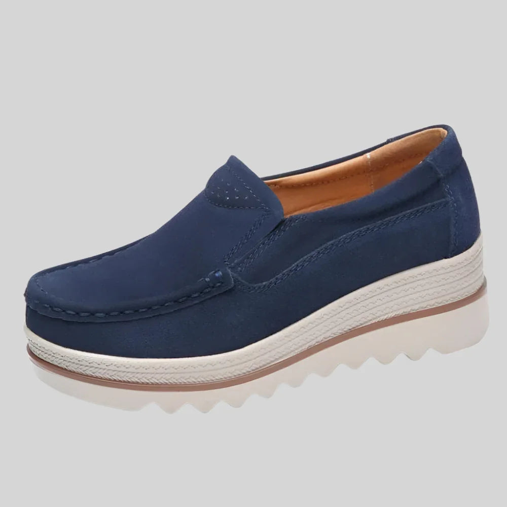 Women's Platform Slip On Shoes Comfortable Casual Loafers