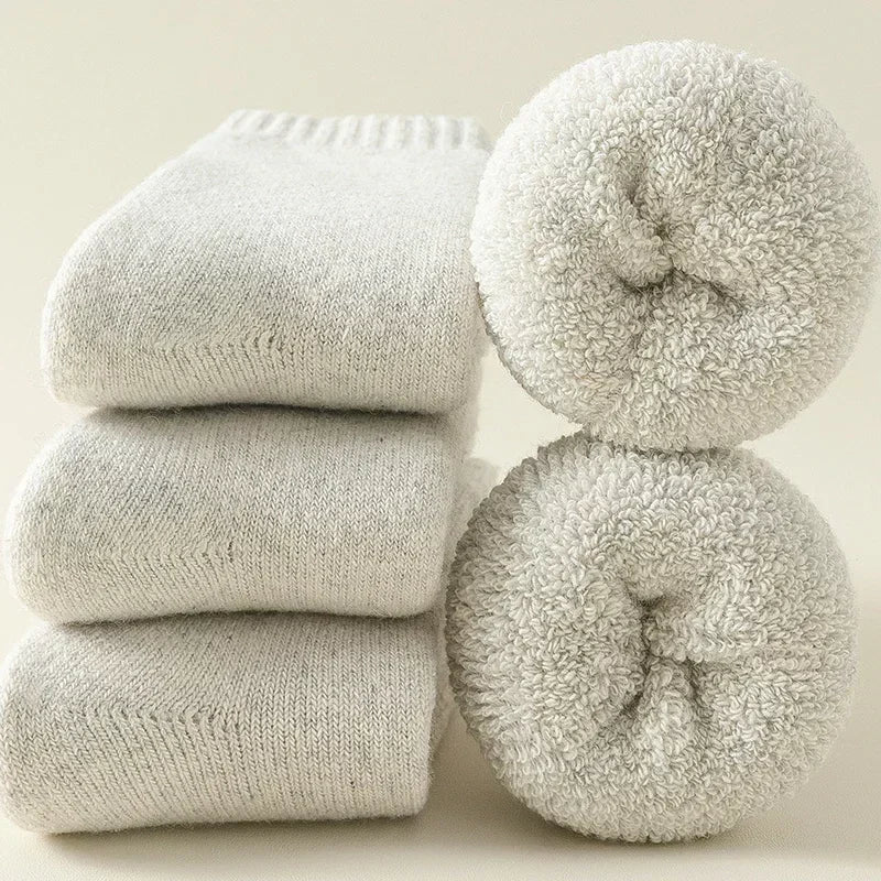 Wool Blend Socks Warm Breathable Thermal Winter Everyday Wear Set